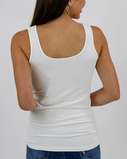 Perfect Fit Seamless Ribbed Tank in Ivory