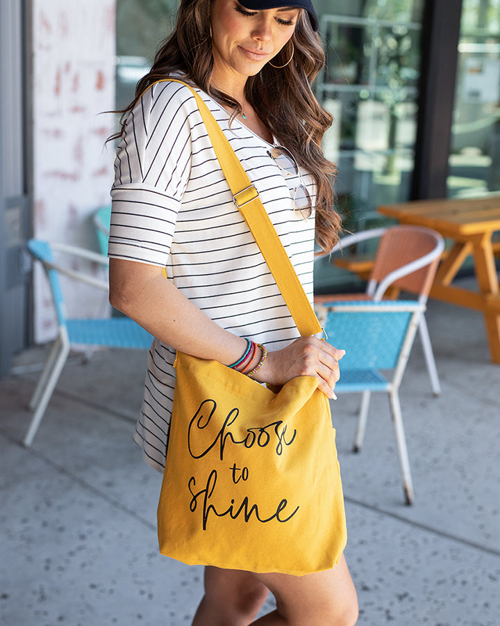 G&L Quote Tote - Choose To Shine