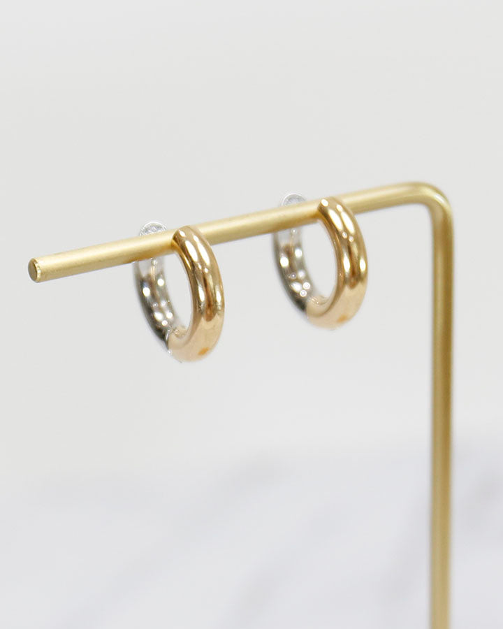 Reversible Huggie Earrings
