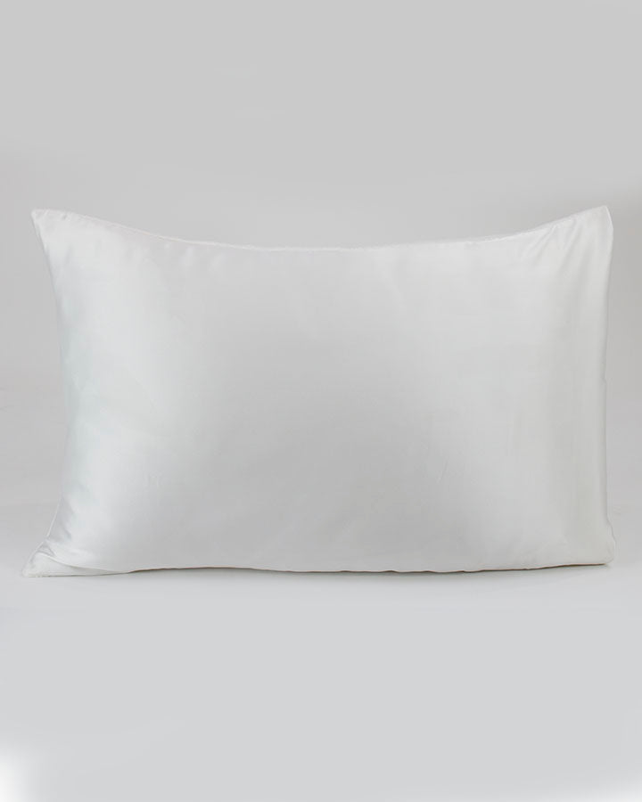 Satin and Bambü Pillowcase in White - King Size