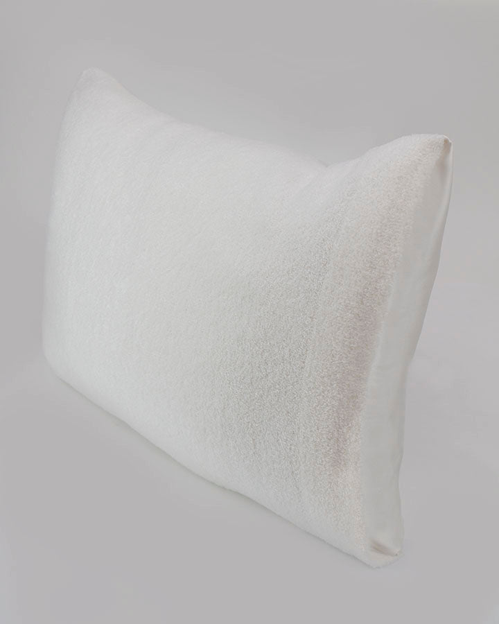 Satin and Bambü Pillowcase in White - Standard Size