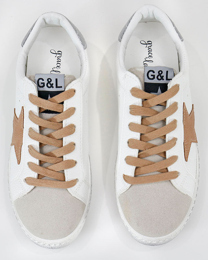 Star Sneaker in White Neutral