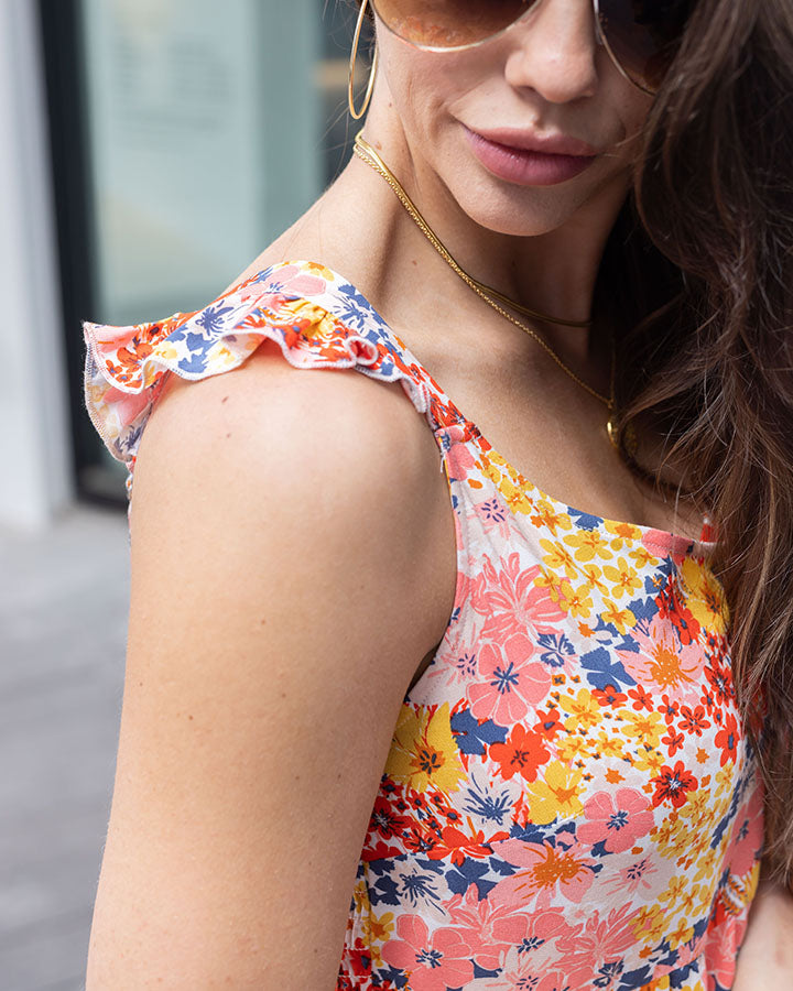 Sunshower Tank in Summer Floral - FINAL SALE