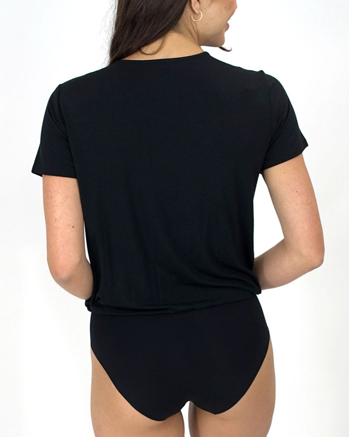 Daily Use - Sleek Abdomen & Waist Bodysuit SON-021 - 3XS / Black