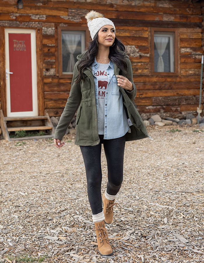 Utility Winter Jacket in Olive