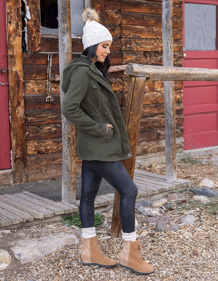 Utility Winter Jacket in Olive