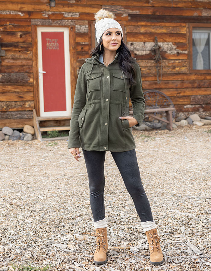 Utility Winter Jacket in Olive