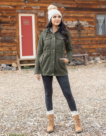 Utility Winter Jacket in Olive