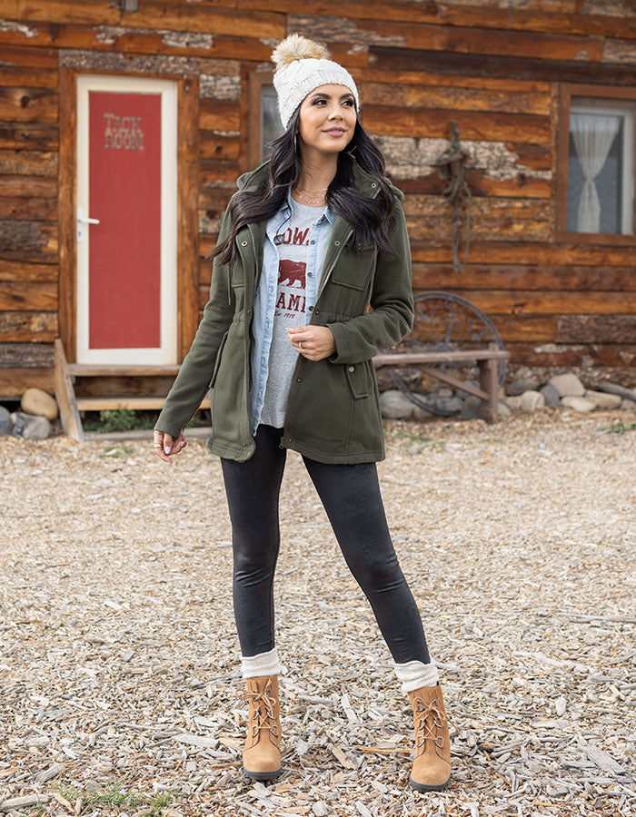 Utility Winter Jacket in Olive