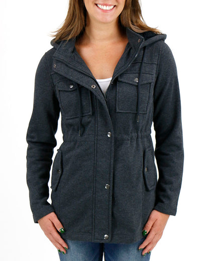 Utility Winter Jacket in Charcoal
