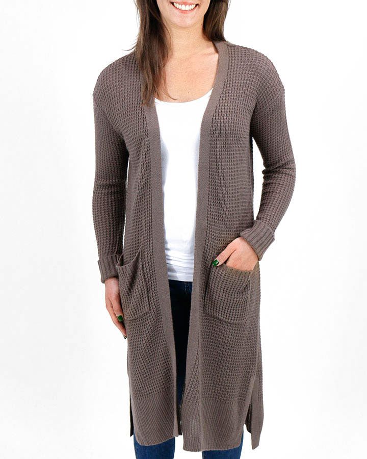 Waffle Duster in Taupe